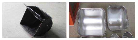 Sow feed trough staineless steel durable